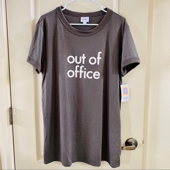 LuLaRoe Tops - NWT Lularoe “Out of Office” Liv Tee Sz XL